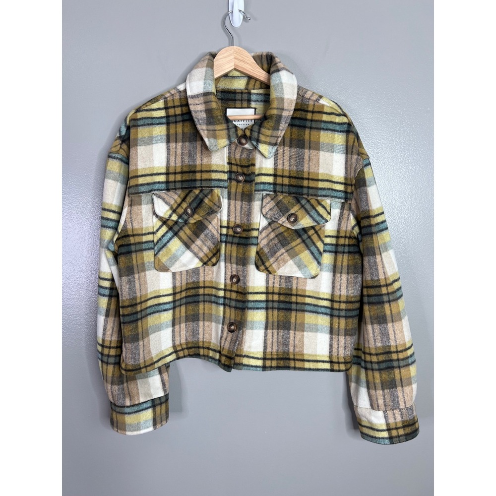Bagatelle cropped Shacket plaid xl soft Gorpcore outdoor fall